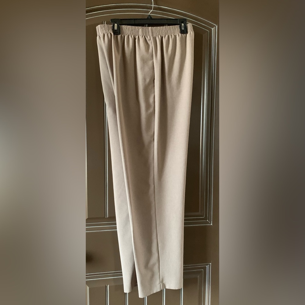 Allison Daley Pull On straight leg pants, Size 14, Taupe